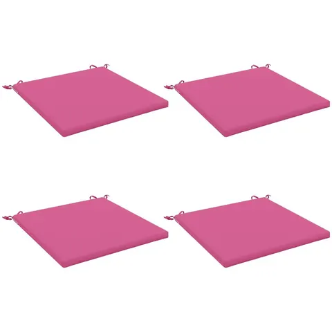 vidaXL Coussins de siège SOEST 4 pc 100 % polyester Rose – 418252 – image 3