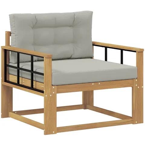 vidaXL Sofa de milieu extérieur Polyester Blanc – 650485 – image 2