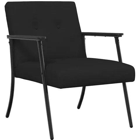 vidaXL fauteuil Noir tissu – 939807 – image 2