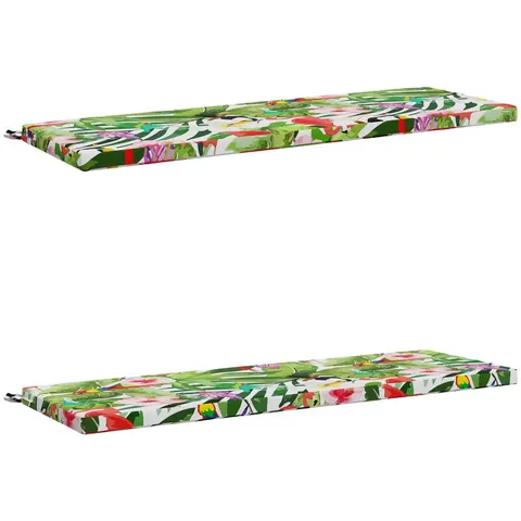 vidaXL Coussins de Banc SOEST 2 pc 100 % polyester Multicolore – 463085 – image 3