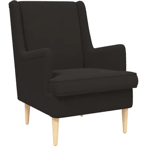 vidaXL Fauteuil Noir Tissu – 637092 – image 2
