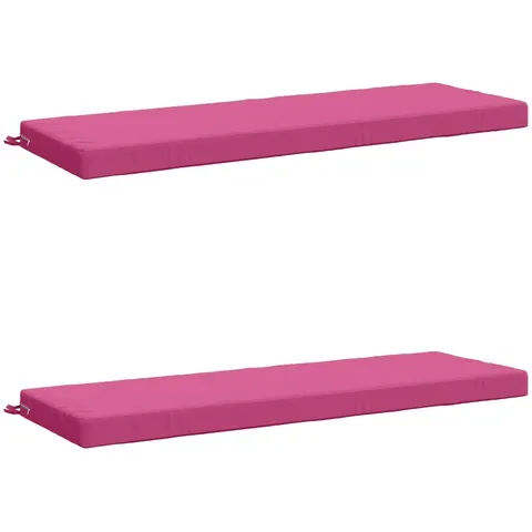 vidaXL Coussins de Banc SOEST 2 pc 100 % polyester Rose – 471325 – image 2