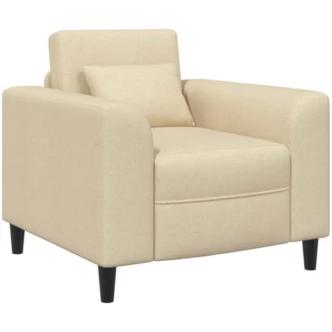 vidaXL Fauteuil Crème Tissu – 523239 – image 2