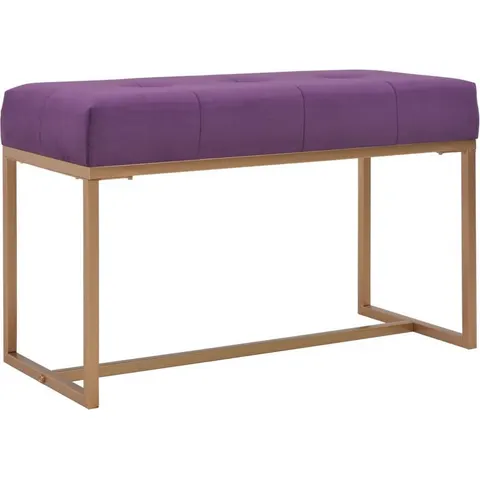 vidaXL Banc 80 cm Violet Velours – image 2