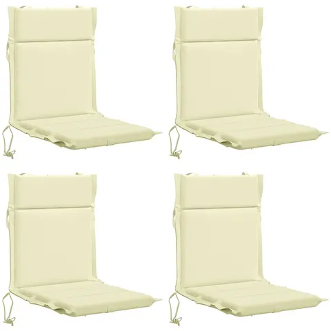 vidaXL Coussin de chaise à dossier bas GEMERT 4 pc 100 % polyester – 433361 – image 2