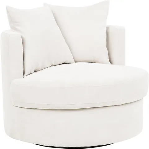 DALBY - Fauteuil - Lichtbeige - Polyester – afbeelding 2