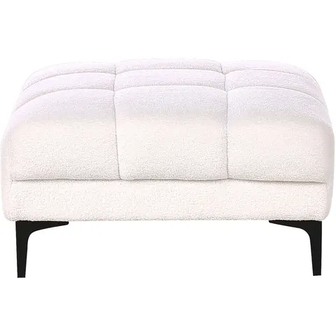 ALNES - Ottomaan - Wit - Polyester – afbeelding 2