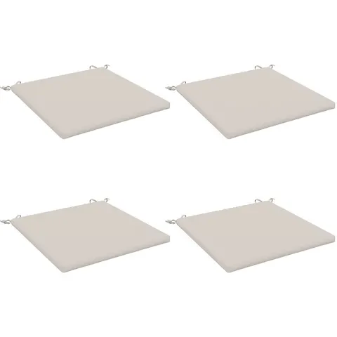 vidaXL Coussins de siège SOEST 4 pc 100 % polyester Blanc – 416098 – image 3