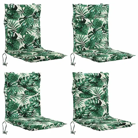 vidaXL Coussin de chaise à dossier bas GEMERT 4 pc 100 % polyester – 433545 – image 2