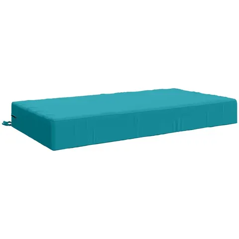 vidaXL Coussin d’assise SOEST 100 % polyester Turquoise – 435723 – image 2