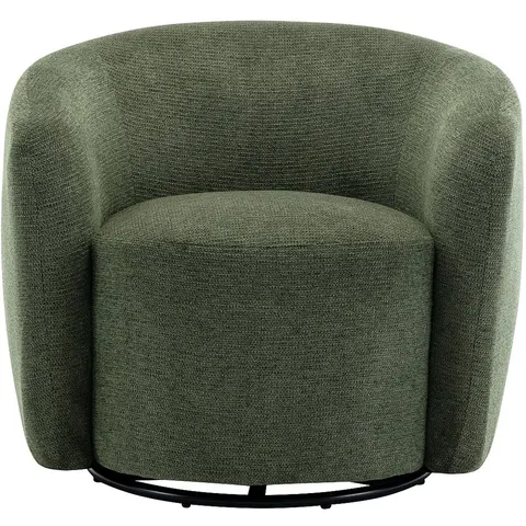 vente-unique.com Fauteuil droit polyester kaki Vert 80x67x76cm – image 3