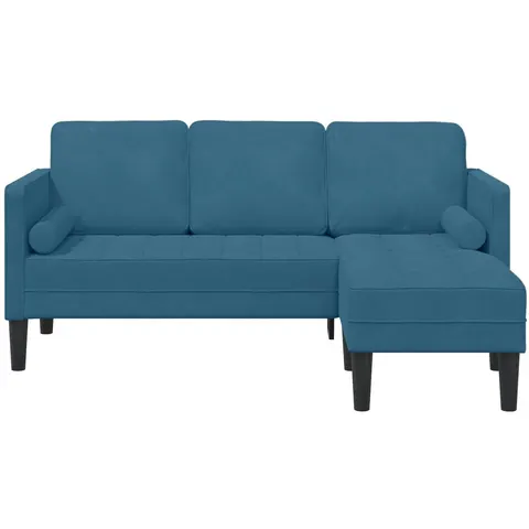 vidaXL Ensemble de Canapés 2 pc Bleu Polyester – 785800 – image 2
