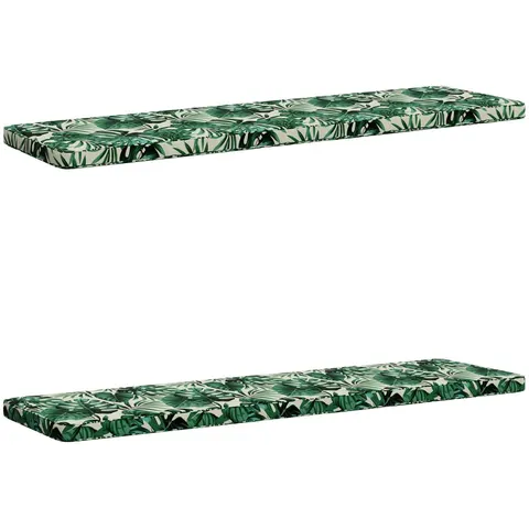vidaXL Coussins de banc 2 pièces VUGHT 2 pc 100 % polyester – 490449 – image 2