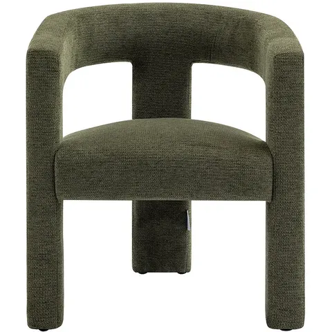 vente-unique.com Fauteuil droit polyester vert 64x75x59cm – image 3