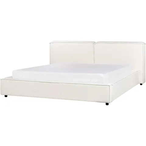 LINARDS - Tweepersoonsbed - Gebroken wit - 180 x 200 cm - Polyester – afbeelding 2