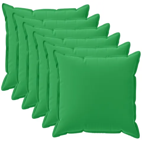vidaXL Coussin 6 pc HOUTEN Vert 45 x 45 cm Polyester – image 2