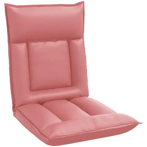 vidaXL Fauteuil de sol ajustable Rose Simili cuir – 531932 – image 2