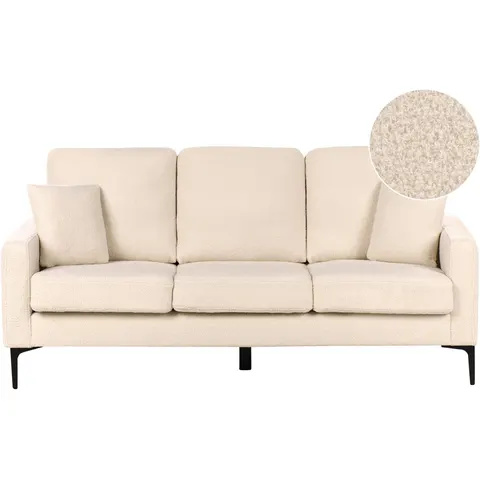 GAVLE - Driezitsbank - Beige - Bouclé – afbeelding 2