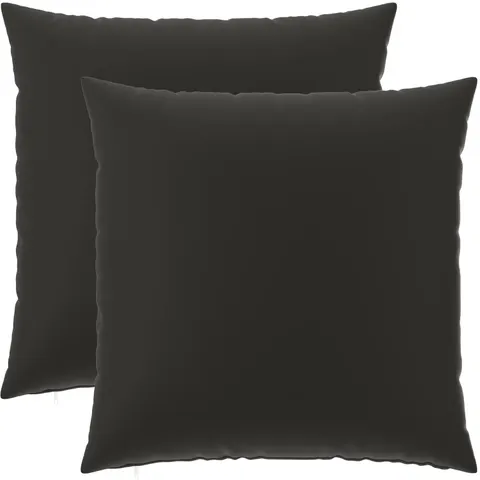 vidaXL Coussin 2 pc HEERLEN Noir 70 x 70 cm Polyester – image 2