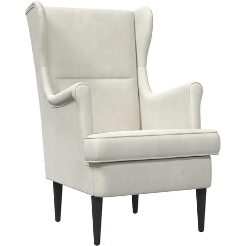 vidaXL Fauteuil Crème Velours – 636293 – image 2
