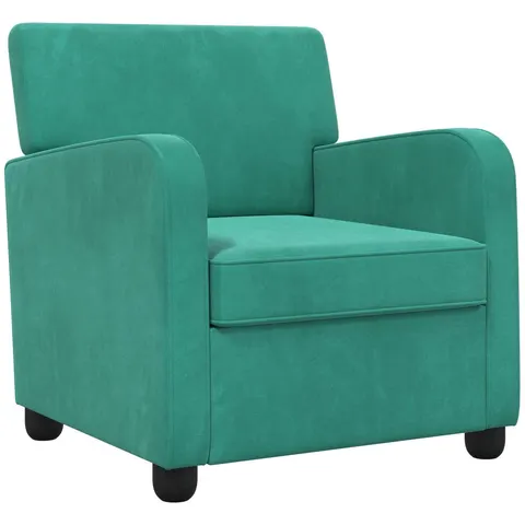 vidaXL Fauteuil Turquoise Velours – 590712 – image 2