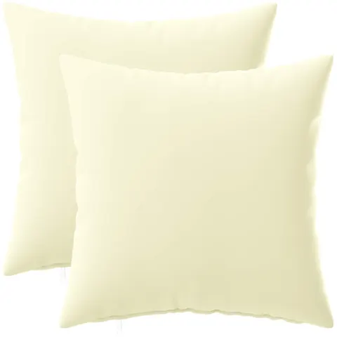 vidaXL Coussin 2 pc HEERLEN Crème 30 x 30 cm Polyester – image 2