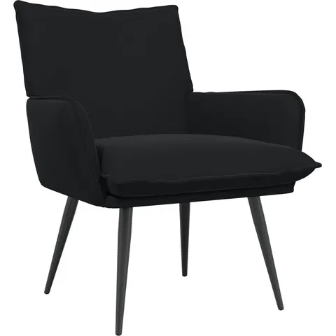 vidaXL Fauteuil Noir Velours – 855131 – image 2