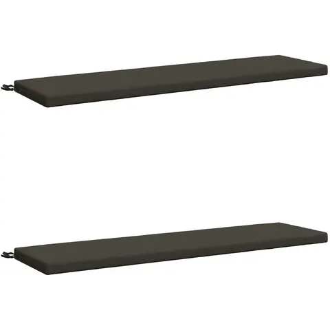 vidaXL Coussins de Banc SOEST 2 pc 100 % polyester Anthracite – 458265 – image 2
