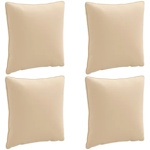 vidaXL Coussin de dos PUTTEN 4 pc 100 % polyester Crème – 419730 – image 2