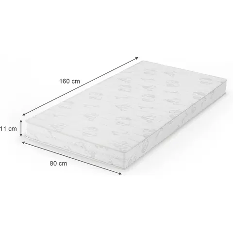 Vitalispa Kinder matras – 80 x 160 cm Wit – afbeelding 2