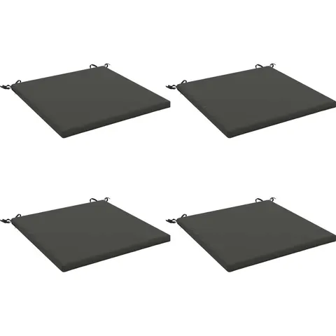 vidaXL Coussins de siège SOEST 4 pc 100 % polyester Anthracite – 418016 – image 2
