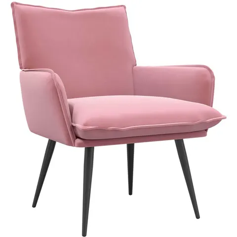 vidaXL Fauteuil Rose Velours – 855117 – image 2