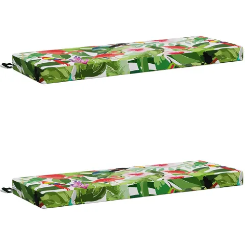 vidaXL Coussins de Banc SOEST 2 pc 100 % polyester Multicolore – 465980 – image 3