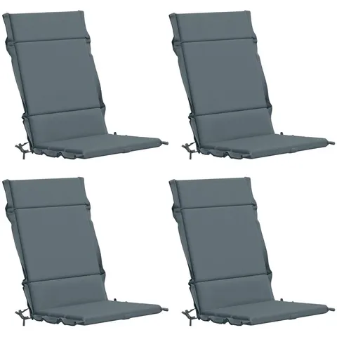 vidaXL Coussin de chaise à dossier haut GEMERT 4 pc 100 % polyester – 432135 – image 2