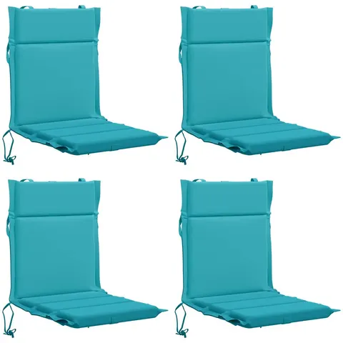 vidaXL Coussin de chaise à dossier bas GEMERT 4 pc 100 % polyester – 433668 – image 2