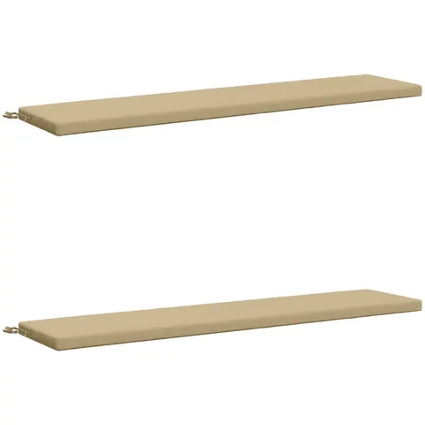 vidaXL Coussins de Banc SOEST 2 pc 100 % polyester Beige – 460664 – image 2