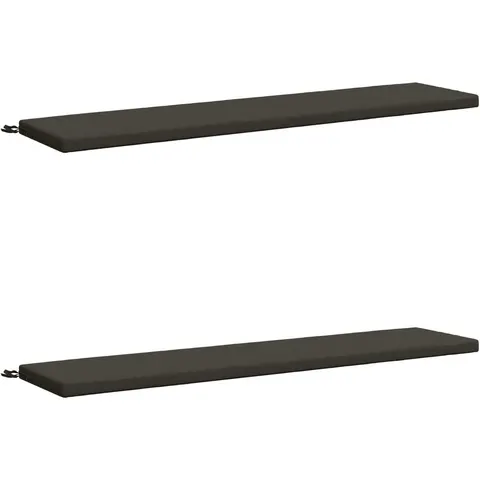 vidaXL Coussins de Banc SOEST 2 pc 100 % polyester Anthracite – 459422 – image 2