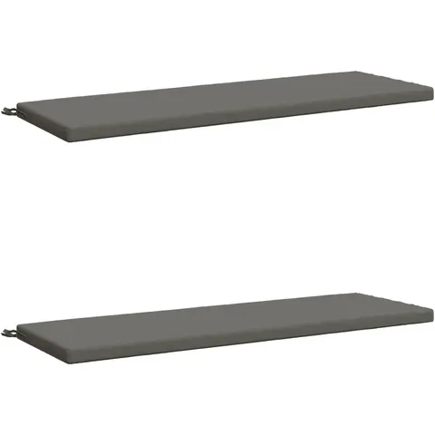 vidaXL Coussins de Banc SOEST 2 pc 100 % polyester Gris – 462927 – image 2