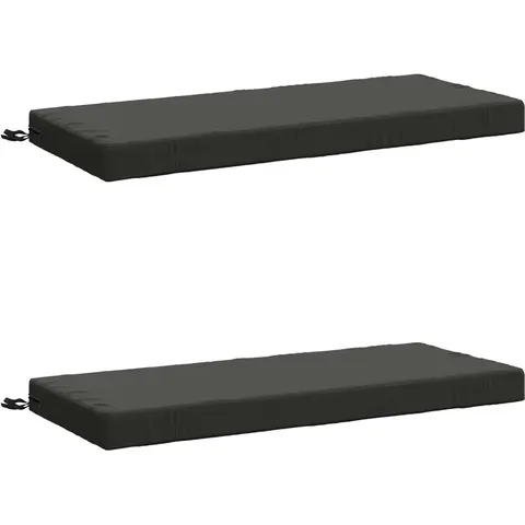 vidaXL Coussins de Banc SOEST 2 pc 100 % polyester Anthracite – 469926 – image 2