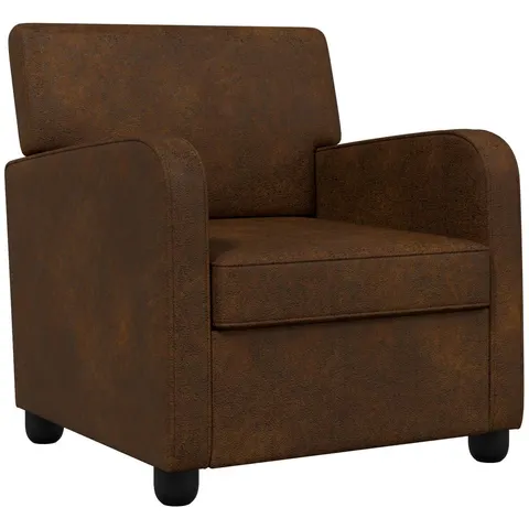 vidaXL Fauteuil Marron Simili daim – 590729 – image 2