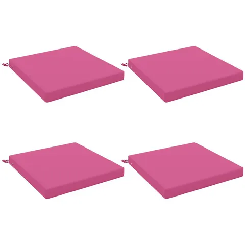 vidaXL Coussins de siège SOEST 4 pc 100 % polyester Rose – 419419 – image 2