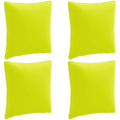 vidaXL Coussin de dos PUTTEN 4 pc 100 % polyester Vert vif. – image 2