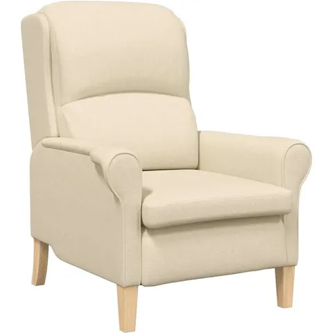 vidaXL fauteuil Crème tissu – 290915 – image 2