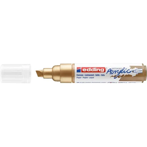 Acrylmarker edding e-5000 breed rijkgoud – afbeelding 2