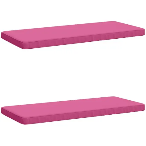 vidaXL Coussins de banc 2 pièces VUGHT 2 pc 100 % polyester Rose – 487562 – image 2