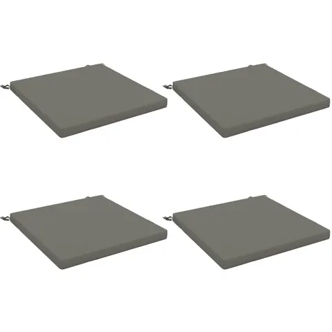 vidaXL Coussins de siège SOEST 4 pc 100 % polyester Gris – 415077 – image 2