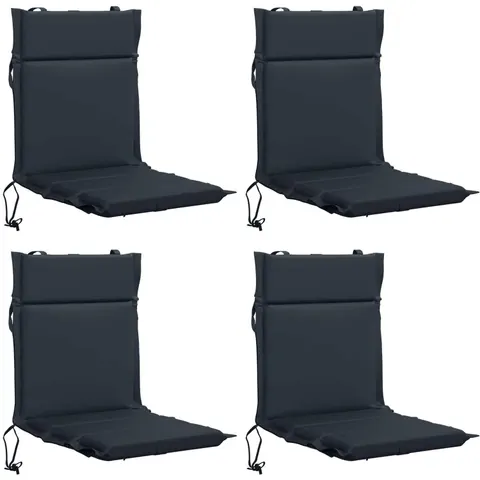 vidaXL Coussin de chaise à dossier bas GEMERT 4 pc 100 % polyester – 433033 – image 2