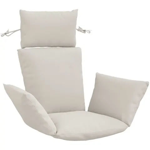 vidaXL Coussin Adirondack PUTTEN 100 % polyester Blanc – image 3