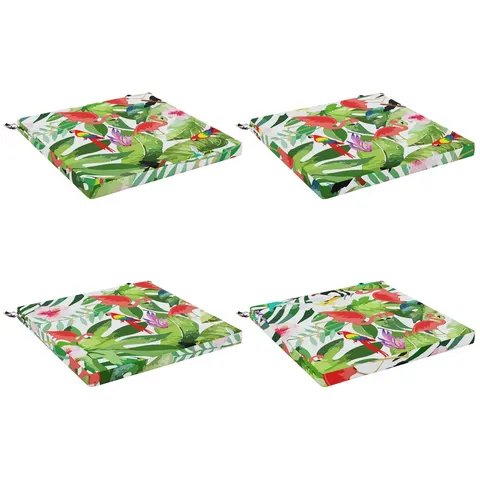 vidaXL Coussins de siège SOEST 4 pc 100 % polyester Multicolore – 416975 – image 3