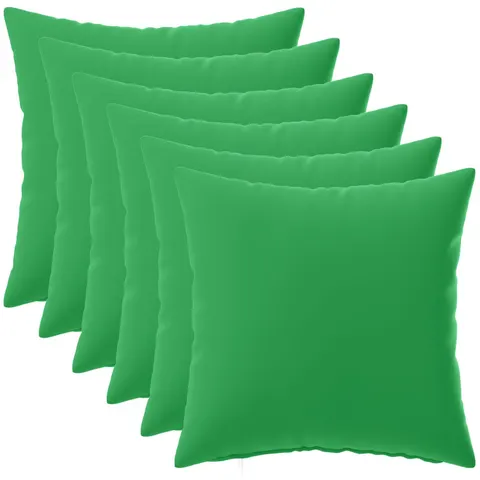 vidaXL Coussin 6 pc HEERLEN Vert 45 x 45 cm Polyester – image 2